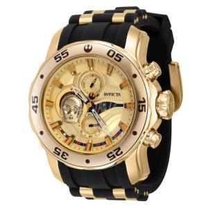 1 EDIO LIMITADA - Relgio masculino Star Wars C-3PO - 48 mm. Ouro. Preto 40075-N1