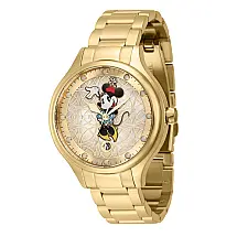1 EDIO LIMITADA - Relgio feminino Disney Limited Edition Minnie Mouse com mostrador em madreprola - 38 mm. Ouro