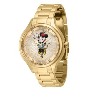 1 EDIO LIMITADA - Relgio feminino Disney Limited Edition Minnie Mouse com mostrador em madreprola - 38 mm. Ouro