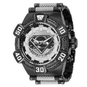 1 EDIO LIMITADA - Relgio masculino DC Comics Superman - 52 mm. Preto. Cinza 41095-N1