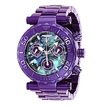1 EDIÇÃO LIMITADA Invicta Subaqua Relógio Masculino com Mostrador Abalone 47mm, Roxo 40595 N1