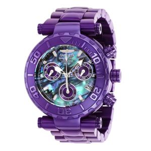 1 EDIÇÃO LIMITADA Invicta Subaqua Relógio Masculino com Mostrador Abalone 47mm, Roxo 40595 N1