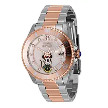 Relógio Feminino Invicta Disney Minnie Mouse Edição Limitada 38 mm Mostrador Madre-pérola