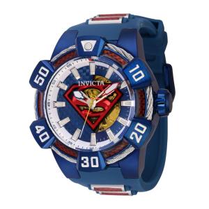 1 EDIO LIMITADA - Relgio DC Comics Superman Automtico Masculino - 52mm. Azul. Vermelho 41026-N1