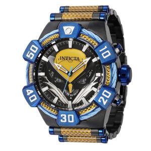 1 EDIO LIMITADA - Relgio masculino Marvel X-men Wolverine - 52 mm. Metal de bronze. Azul. Amarelo 41156-N1