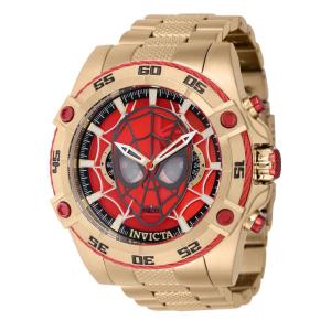 1 EDIO LIMITADA - Relgio masculino Marvel Spiderman - 52 mm. Ouro 41256-N1