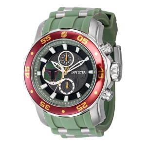 1 EDIO LIMITADA - Relgio masculino Star Wars Boba Fett - 48 mm. Ao. Verde 40076-N1