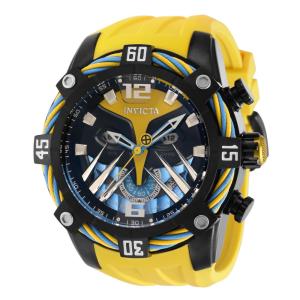 1 EDIO LIMITADA - Relgio Masculino Marvel X-men Wolverine - 52mm. Amarelo 37376-N1