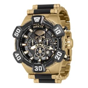 1 EDIO LIMITADA Relgio masculino Marvel Punisher 52 mm. Ouro. Preto 37686-N1