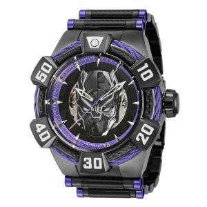 1 EDIO LIMITADA - Relgio Masculino Marvel Black Panther Automtico - 52mm. Metal de bronze. Preto 40986-N1
