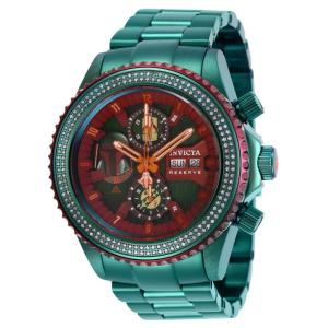 1 EDIÇÃO LIMITADA Invicta Star Wars Boba Fett 0,76 Quilates Diamante Automático Relógio Masculino 47mm, Verde 27296 N1