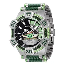 1 EDIO LIMITADA - Relgio Masculino Star Wars The Child Automtico - 52mm. Ao. Verde 40607-N1