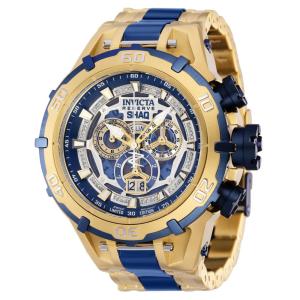 1 EDIÇÃO LIMITADA Invicta Reserve SHAQ 0,2 Carat Diamond Relógio Masculino 54mm, Dourado, Azul Escuro 37737 N1