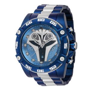 1 EDIO LIMITADA - Relgio masculino Star Wars Bo Katan - 52 mm. Ao. Azul 41257-N1