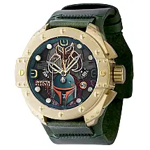 Relógio masculino reserva Star Wars Boba Fett Swiss Ronda Z60 calibre - 52 mm. Verde 39757-N1, Invicta