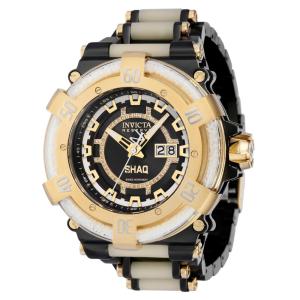 1 EDIÇÃO LIMITADA Invicta Reserve SHAQ 0,27 Carat Diamond Relógio Masculino 53mm, Preto, Dourado, Branco 37497 N1