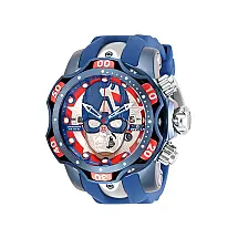 1 EDIÇÃO LIMITADA Invicta Marvel Capitão América Relógio Masculino 52,, Aço, Azul 30628 N1