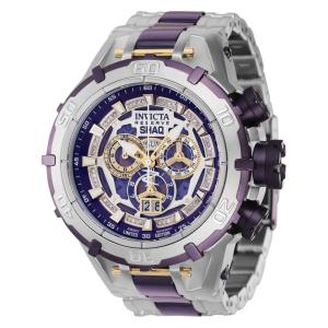 1 EDIÇÃO LIMITADA Invicta Reserve SHAQ 0,2 Carat Diamond Relógio Masculino 54mm, Aço, Dourado, Roxo 37738 N1