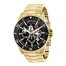 1 EDIO LIMITADA - Relgio Masculino Disney Edio Limitada Mickey Mouse - 48mm. Ouro 39048-N1