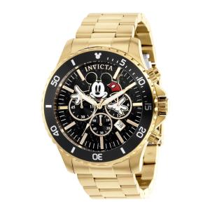 1 EDIO LIMITADA - Relgio Masculino Disney Edio Limitada Mickey Mouse - 48mm. Ouro 39048-N1