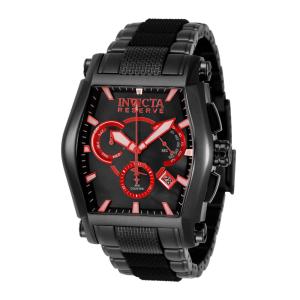Relógio Masculino Reserve com Mostrador em Madrepérola e Pulseira Intercambiável, Invicta 34768 N1, Preto Edição Limitada