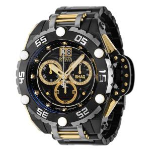 1 EDIÇÃO LIMITADA Invicta Reserve SHAQ 0,3 Carat Diamond Relógio masculino 52,, ouro, preto, titânio 37768 N1