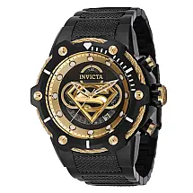 1 EDIO LIMITADA - Relgio masculino DC Comics Superman - 53 mm. Preto 41178-N1