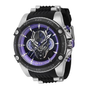1 EDIO LIMITADA - Relgio masculino Marvel Black Panther - 52 mm. Ao. Preto 41229-N1