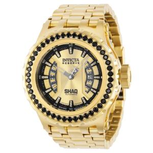 1 EDIÇÃO LIMITADA Invicta Reserve SHAQ 0,15 Quilates Diamante Automático Relógio Masculino , Ouro 37729 N1