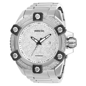 Relógio Masculino Automático Pro Diver 3.08 quilates com Diamantes, Invicta 27639 N1, Prata Edição Limitada