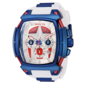 1 EDIO LIMITADA - Relgio masculino Marvel Capito Amrica - 53 mm. Azul. Branco 38379-N1