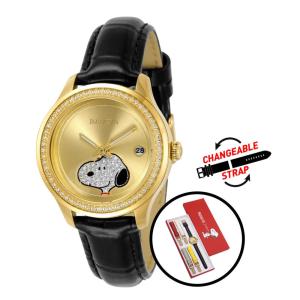 1 EDIO LIMITADA Relgio feminino da coleo de personagens 34 mm. Ao. Preto com ala intercambivel 32879-N1