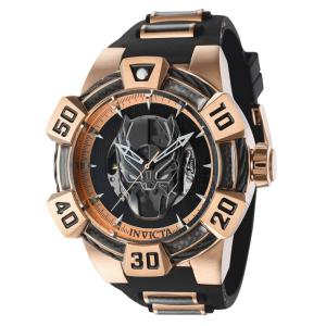 1 EDIO LIMITADA - Relgio Masculino Marvel Black Panther Automtico - 52mm. Preto 40999-N1