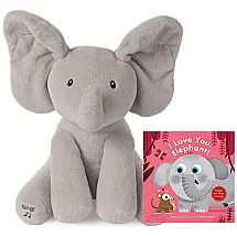 Pelúcia Elefante, GUND, Cinza