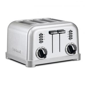 Torradeira Elétrica Metal Classic 4 fatias, 110v, CUISINART CPT 180, Prateado