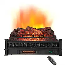Lareira Elétrica Ecológica 26" 66 cm com Controle Remoto, Cores de Chama Ajustáveis e Temporizador de 8H, 110V 1500W, ORALNER