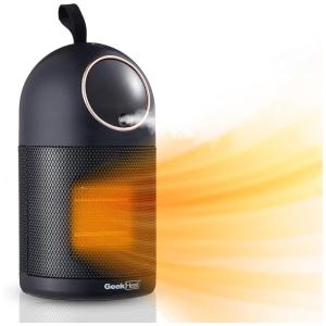 Aquecedor Elétrico Portátil com Função Umidificador para Quartos, 500W, 110V, HRC Fish, Preto