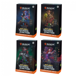Magic: The Gathering Outlaws of Thunder Junction Decks de Comandante - Inclui todos os 4 Decks Quick Draw, Desert Bloom, Grand Larceny