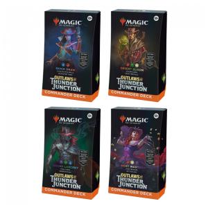 Magic: The Gathering Outlaws of Thunder Junction Decks de Comandante - Inclui todos os 4 Decks Quick Draw, Desert Bloom, Grand Larceny