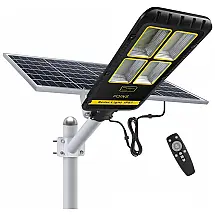Luminária Solar Externa 1 Lumens a Prova d IP67 com Sensor de Movimento, PQINS, Preto
