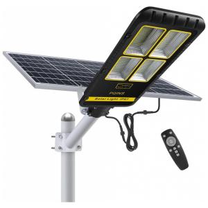 Luminária Solar Externa 1 Lumens a Prova d IP67 com Sensor de Movimento, PQINS, Preto