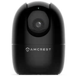 Câmera de Segurança Interna 1080P Wi Fi Detecta Movimento, 2 Saídas de Audio, AMCREST ASH21 B, Preto