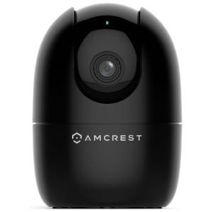 Câmera de Segurança Interna 1080P Wi Fi Detecta Movimento, 2 Saídas de Audio, AMCREST ASH21 B, Preto