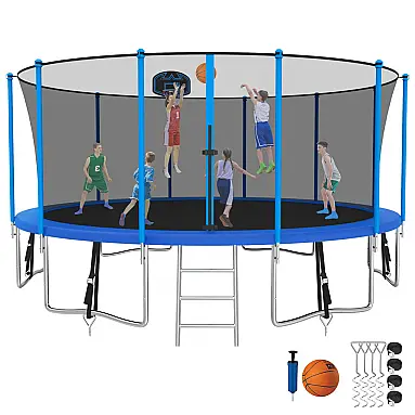 Trampolim redondo SKYUP azul com