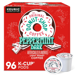 Cápsulas K Cup Keurig de dose única, café torrado leve com sabor Pitada de Hortelã 96u1u2espresso, THE DONUT SHOP, Marrom