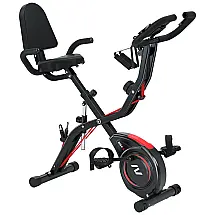SNODE Bicicleta Ergométrica com Suporte para Tablet e Banco Ajustável, Cinza