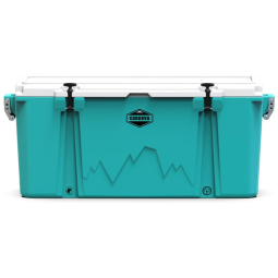 Cooler Térmico Portátil 128 Litros com Isolamento Espesso, Cordova Outdoors, Cinza e Branco