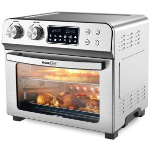 Forno Elétrico de Bancada 23L com Painel de Controle Digital, 110v, GEEK CHEF, Prateado