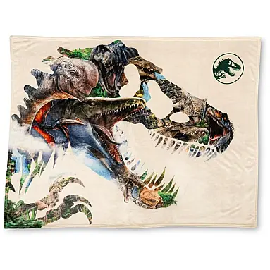 Cobertor infantil plush Franco Jurassic