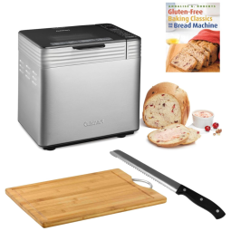 Panificadora Automática com 16 Programas, Capacidade de 900g e Livro de Receitas Clássicas, 110V, Cuisinart, Prata